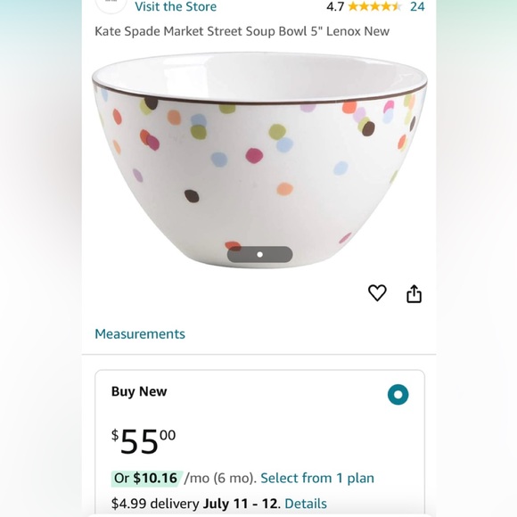 Kate Spade New York Market Street Collection Lenox China - Picture 6 of 6